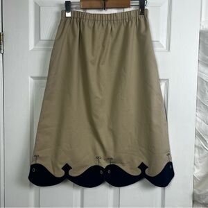 Sanibel vintage pull on skirt with whale details size small